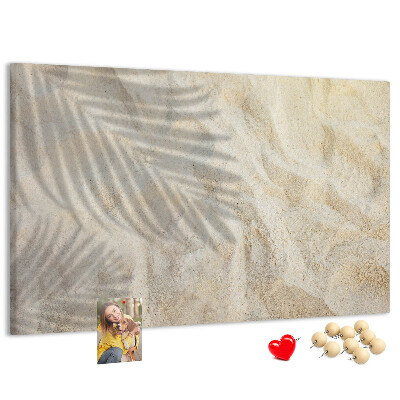 Cork display board Palm shadow sand
