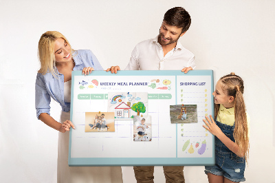 Cork display board Meal planner
