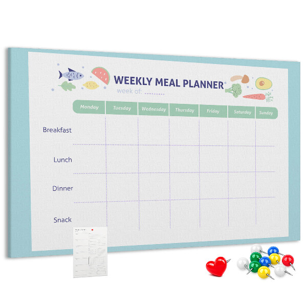 Cork board Meal planner