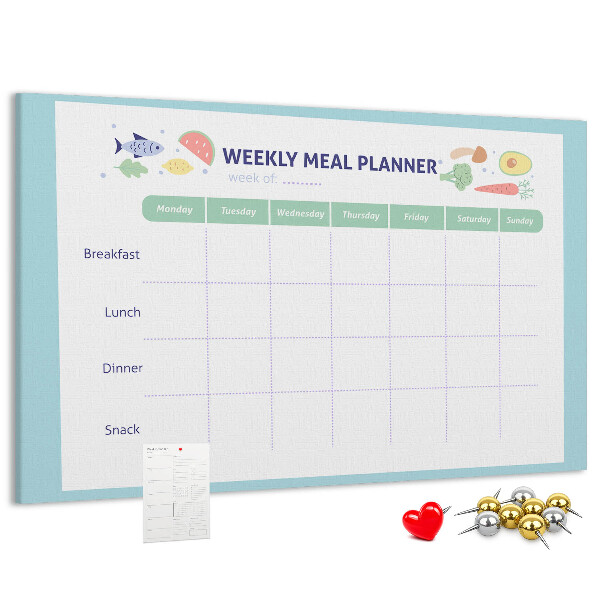 Cork board Meal planner