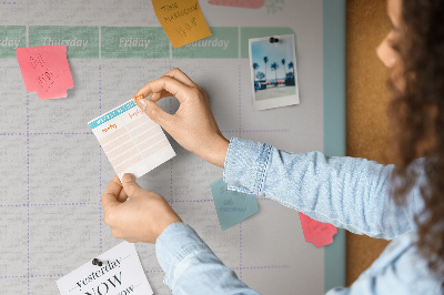 Cork board Meal planner