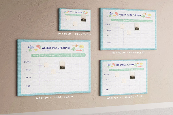 Cork board Meal planner