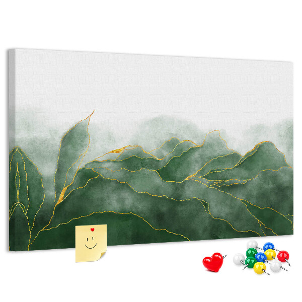 Cork board Abstract leaves