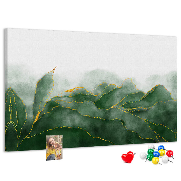 Cork board Abstract leaves