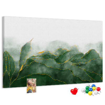 Cork board Abstract leaves