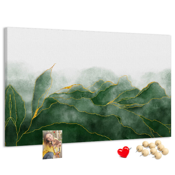 Cork board Abstract leaves