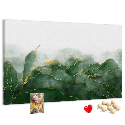 Cork board Abstract leaves