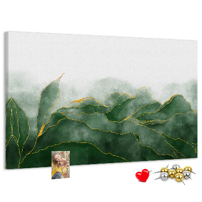 Cork board Abstract leaves