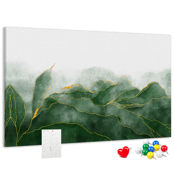 Cork board Abstract leaves