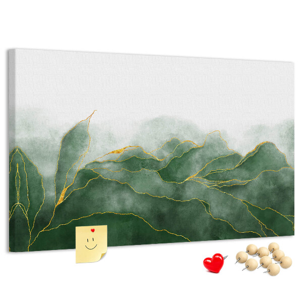 Cork board Abstract leaves