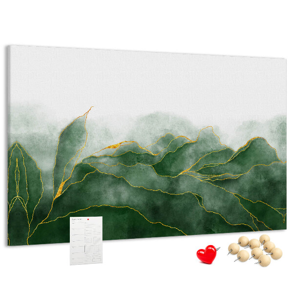 Cork board Abstract leaves