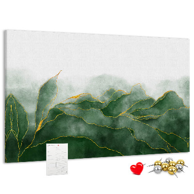 Cork board Abstract leaves