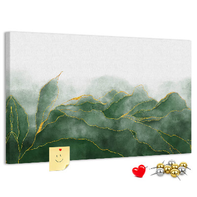 Cork board Abstract leaves