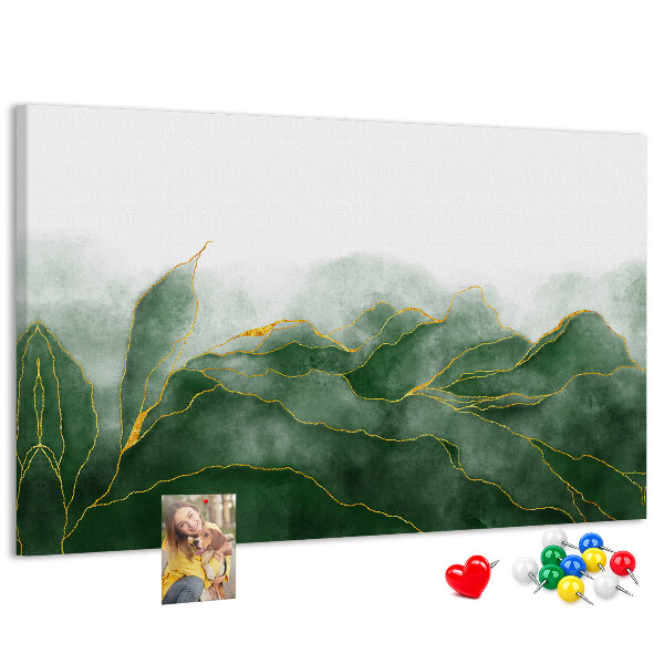 Cork board Abstract leaves