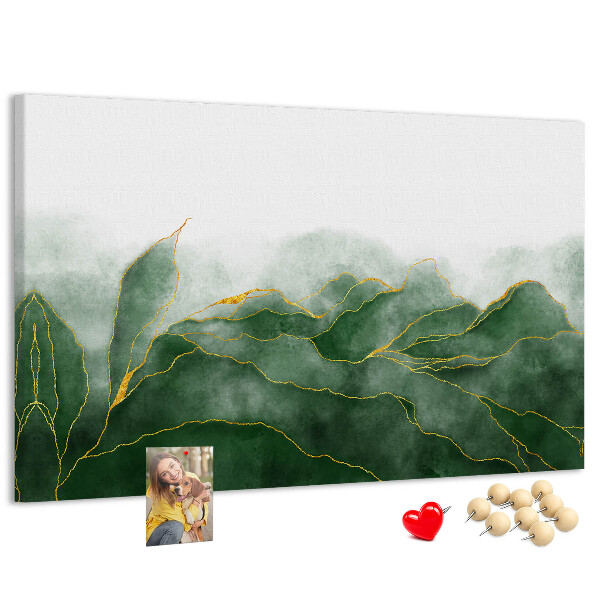 Cork board Abstract leaves
