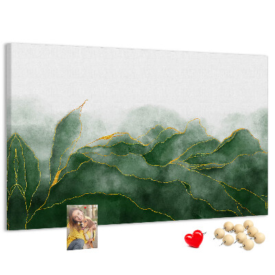 Cork board Abstract leaves