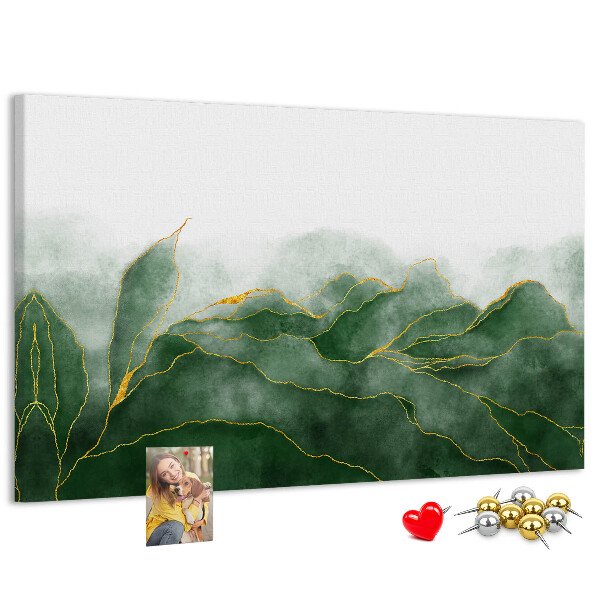 Cork board Abstract leaves