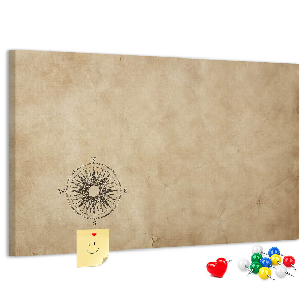 Cork display board Compass canvas