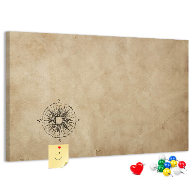Cork display board Compass canvas