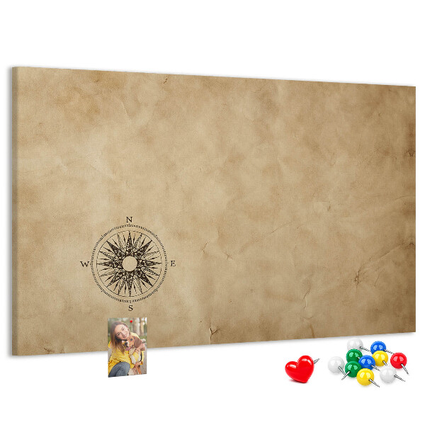 Cork display board Compass canvas