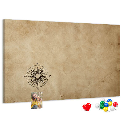 Cork display board Compass canvas