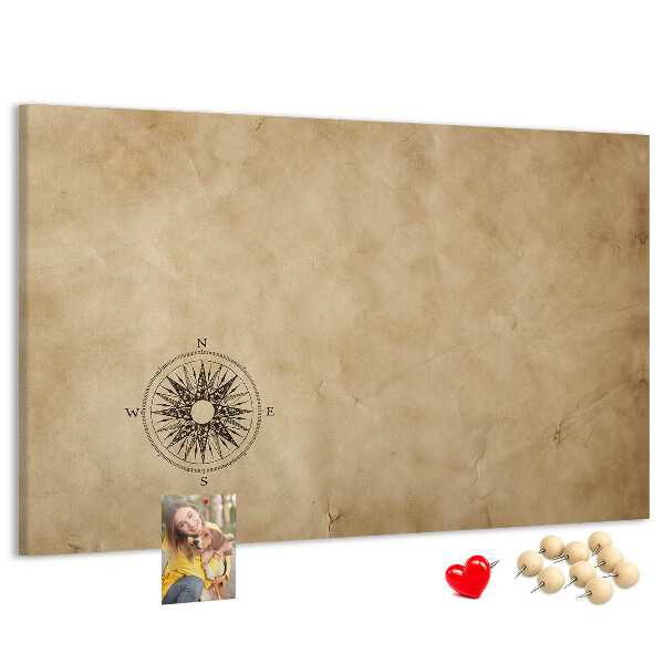 Cork display board Compass canvas