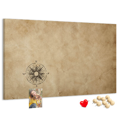Cork display board Compass canvas