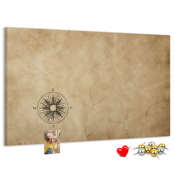 Cork display board Compass canvas