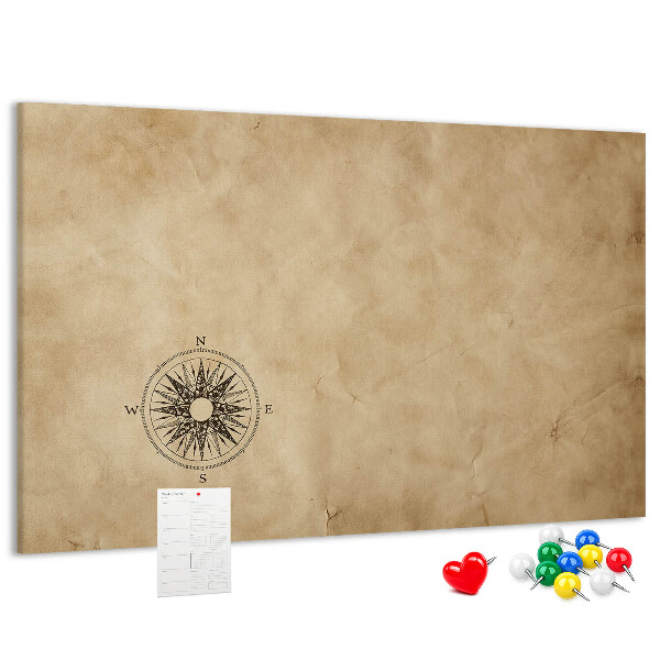 Cork display board Compass canvas