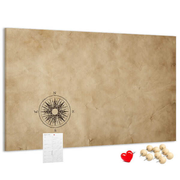 Cork display board Compass canvas