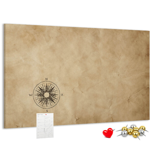 Cork display board Compass canvas