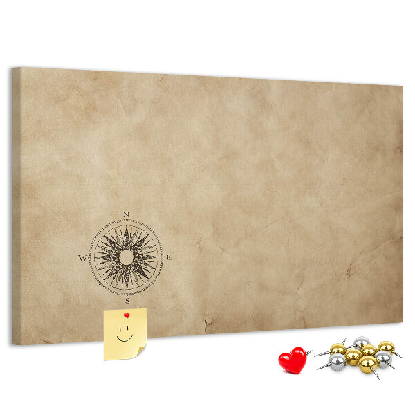 Cork display board Compass canvas