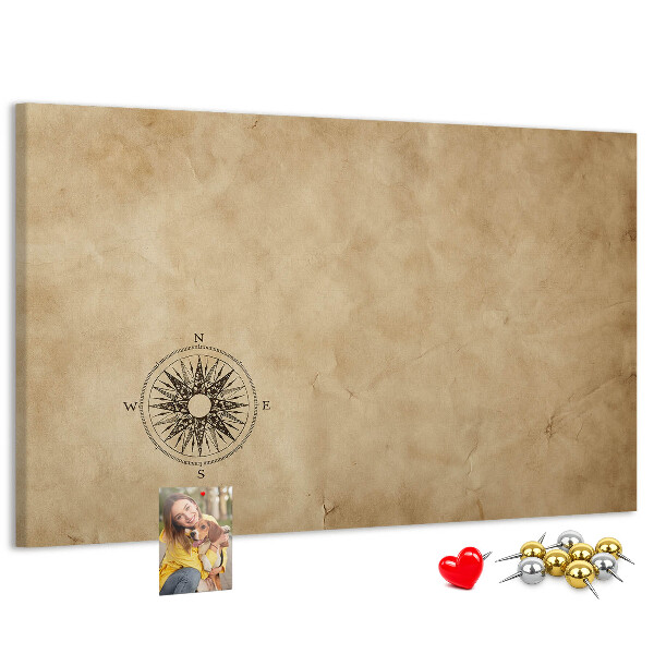 Cork display board Compass canvas