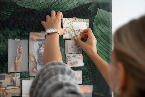 Cork memo board Tropical monstera