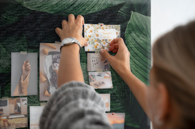 Cork memo board Tropical monstera