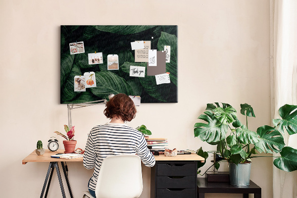 Cork memo board Tropical monstera