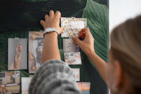 Cork memo board Tropical monstera
