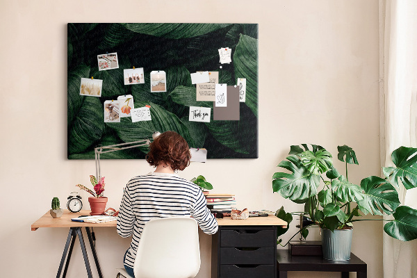 Cork memo board Tropical monstera