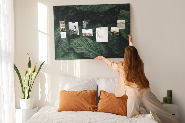 Cork memo board Tropical monstera
