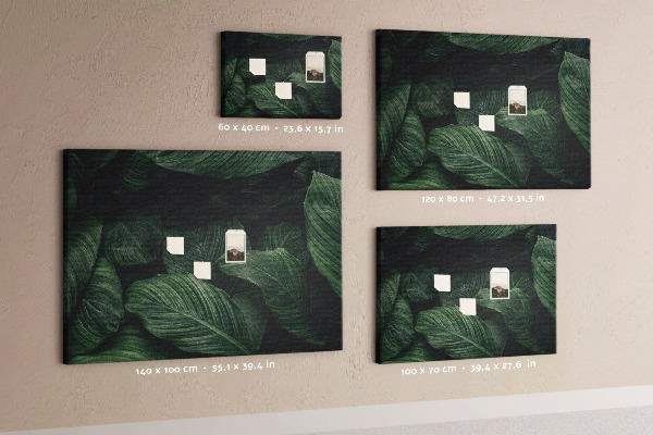 Cork memo board Tropical monstera