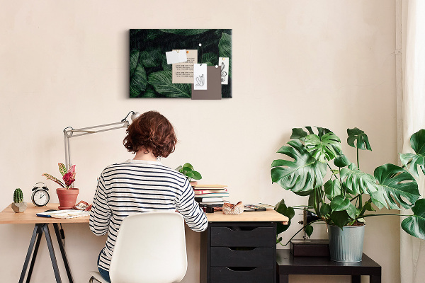 Cork memo board Tropical monstera