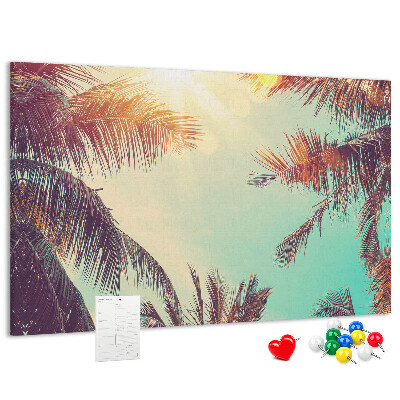 Cork board Tropical palms