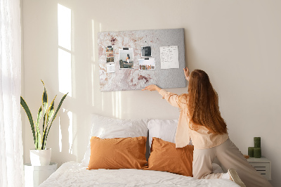 Cork display board Peony flowers