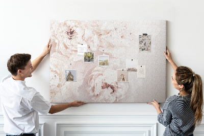 Cork display board Peony flowers
