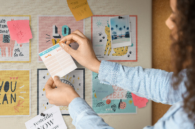 Cork memo board Motivational slogans
