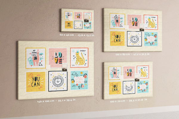 Cork memo board Motivational slogans
