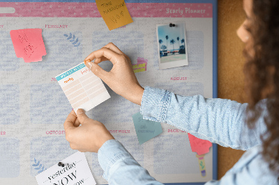 Cork display board Monthly planner