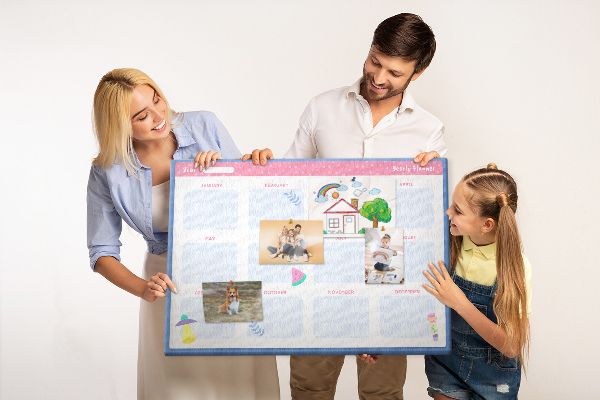 Cork display board Monthly planner