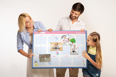 Cork display board Monthly planner