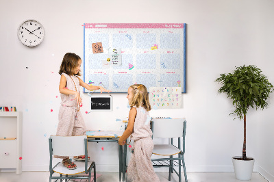 Cork display board Monthly planner